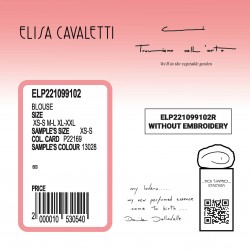 CHEMISIER QUADRILLAGE BRODERIES Elisa Cavaletti ELP221099102