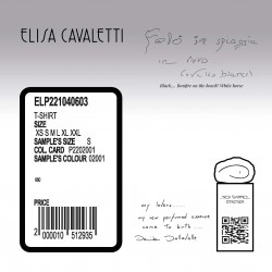 T-SHIRT HAUT LIN NERO Elisa Cavaletti ELP221040603